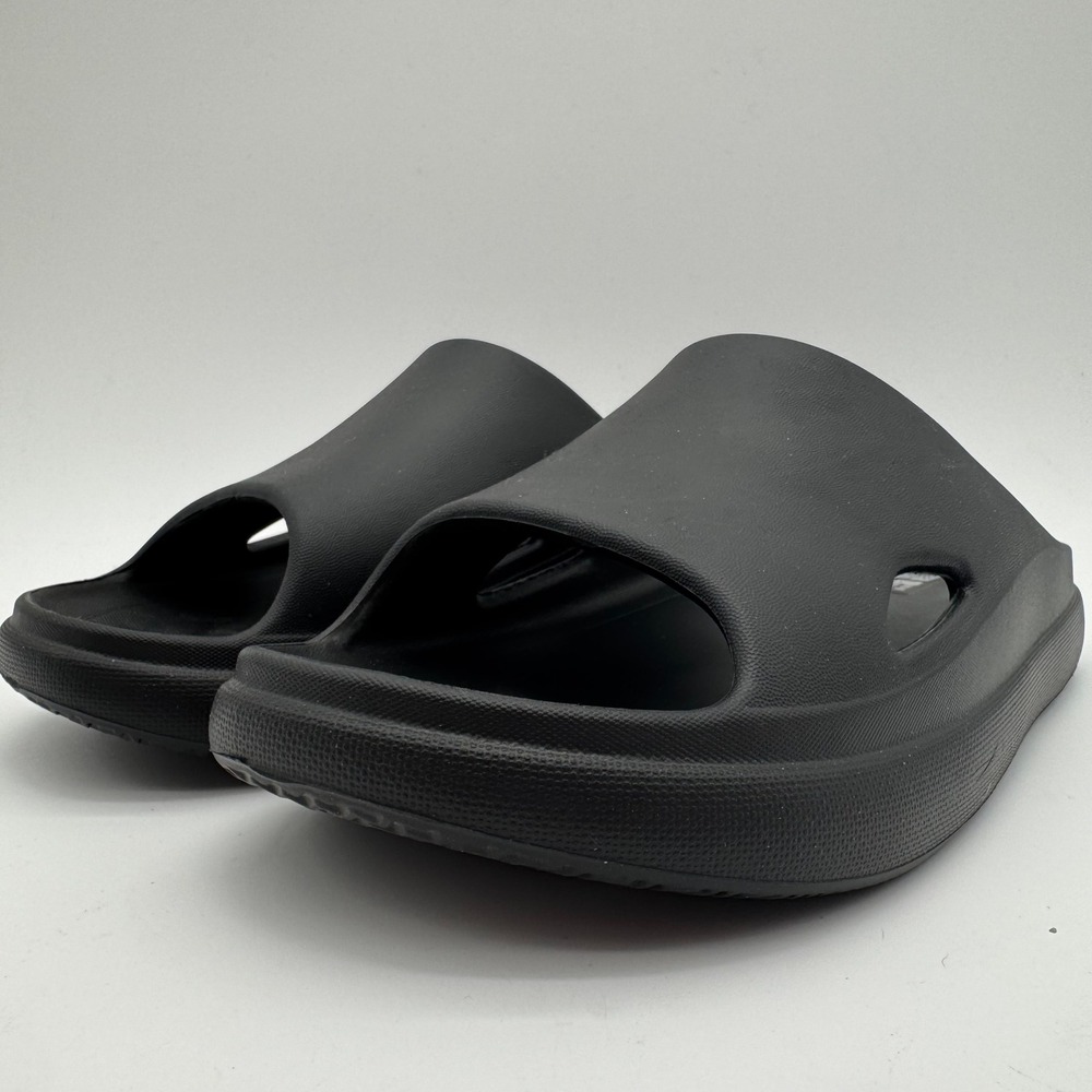 Unisex Cushion Slide Sandals Black Women's 9-10 Men's 7-8